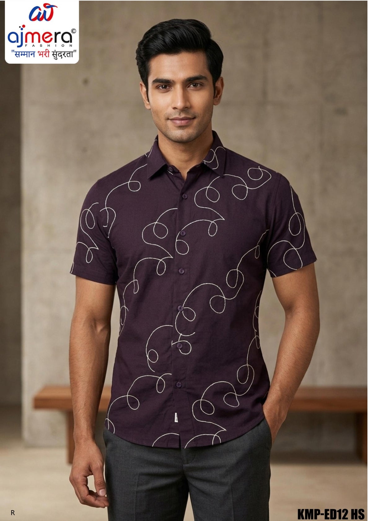 Mens Shirt Supplier India for Bulk Orders | KMP-ED12 HS