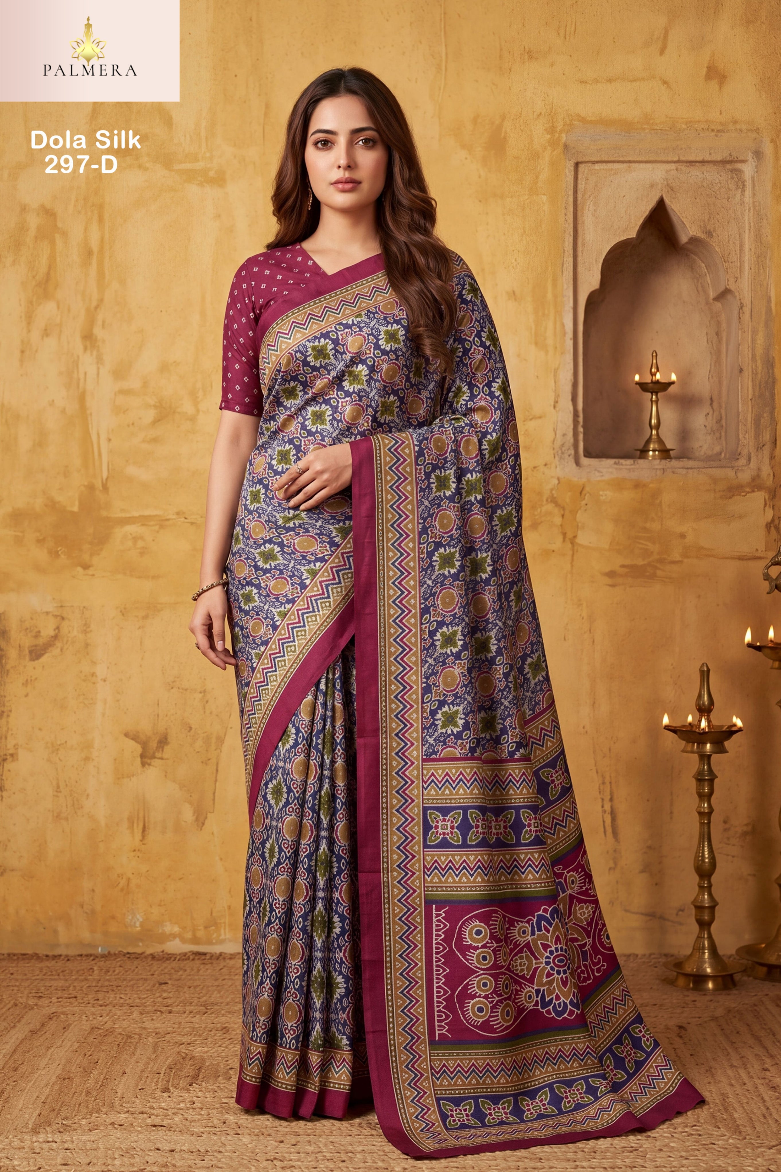 Dola Silk Blended Silk Saree with Blouse for Premium Ethnic and Designer Wear | ALL-DOLA SILK-297