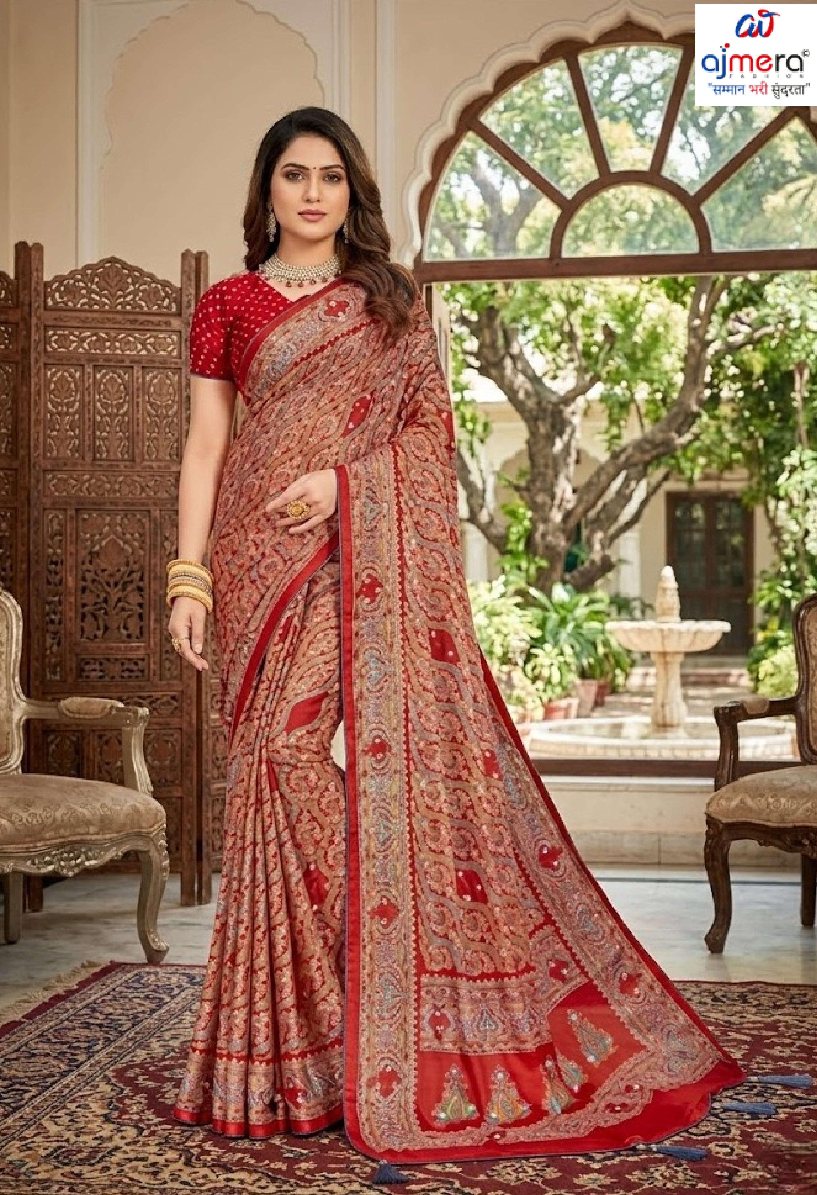Exclusive Printed Saree with Blouse Piece for Elegant Ethnic Look  | RDD-MRUNALI
