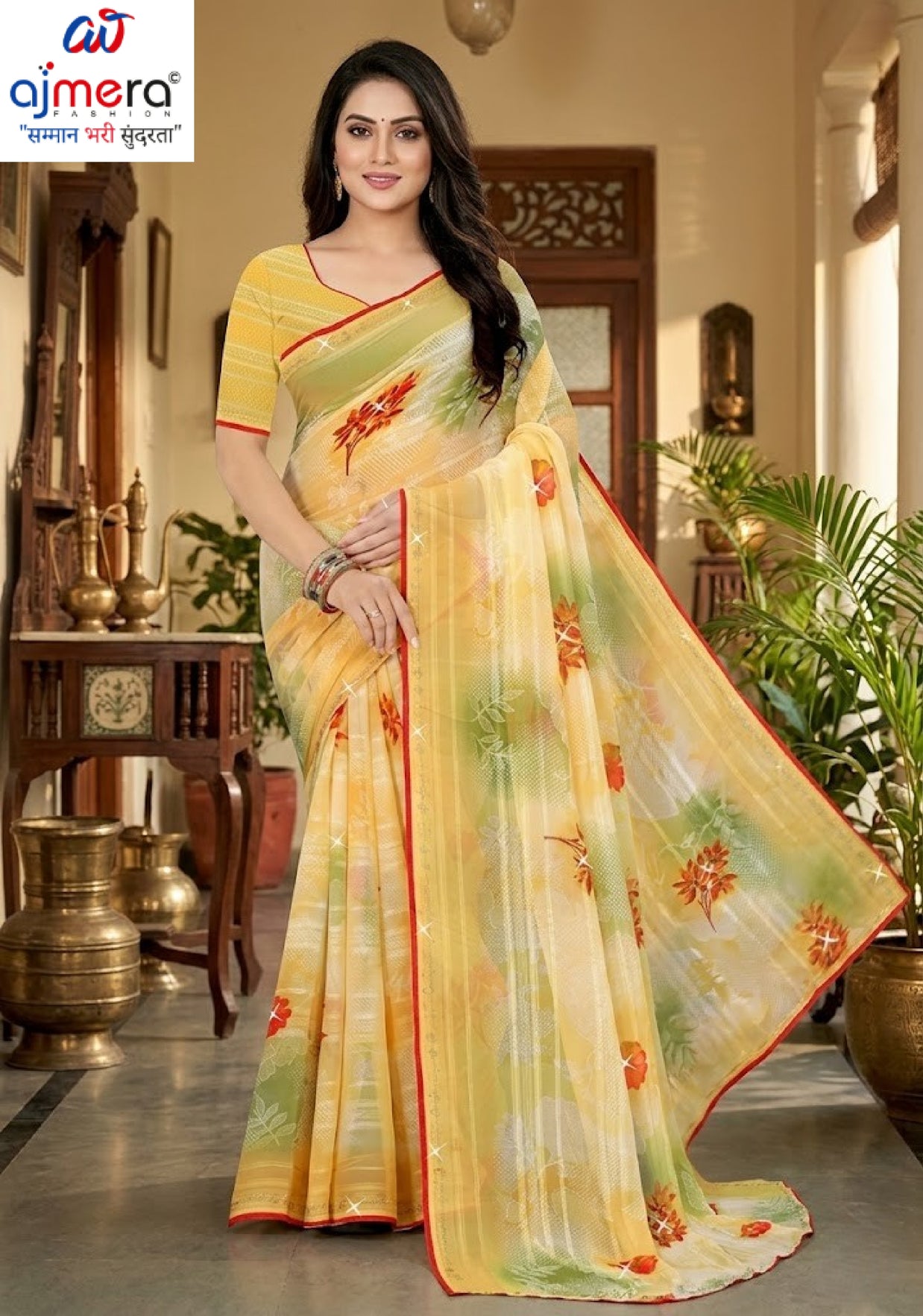Graceful Printed Saree with Blouse Piece for Modern Ethnic Fashion | TTS-SAJAWAT VOL-2