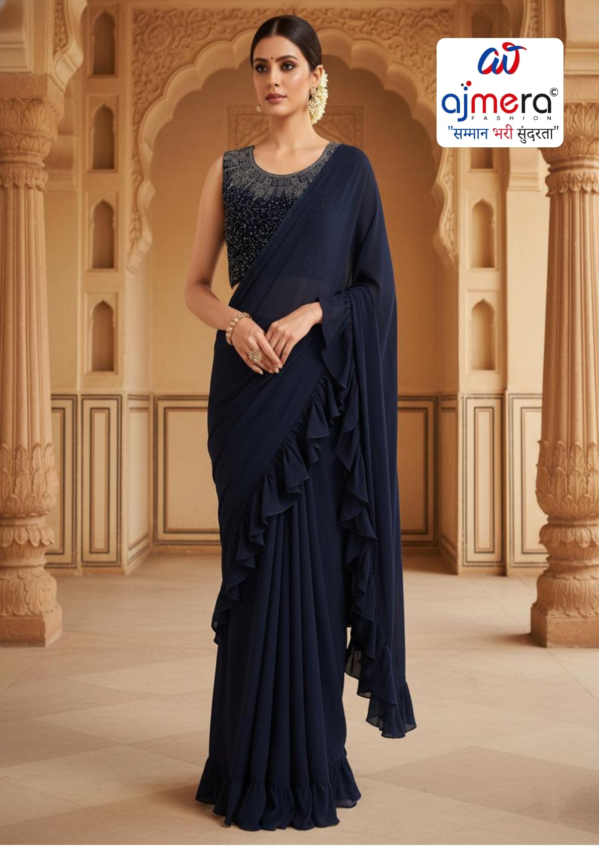 New Dyed Matching Saree Design with Blouse Piece for Premium Ethnic and Traditional Wear | TUL-BANDHAN