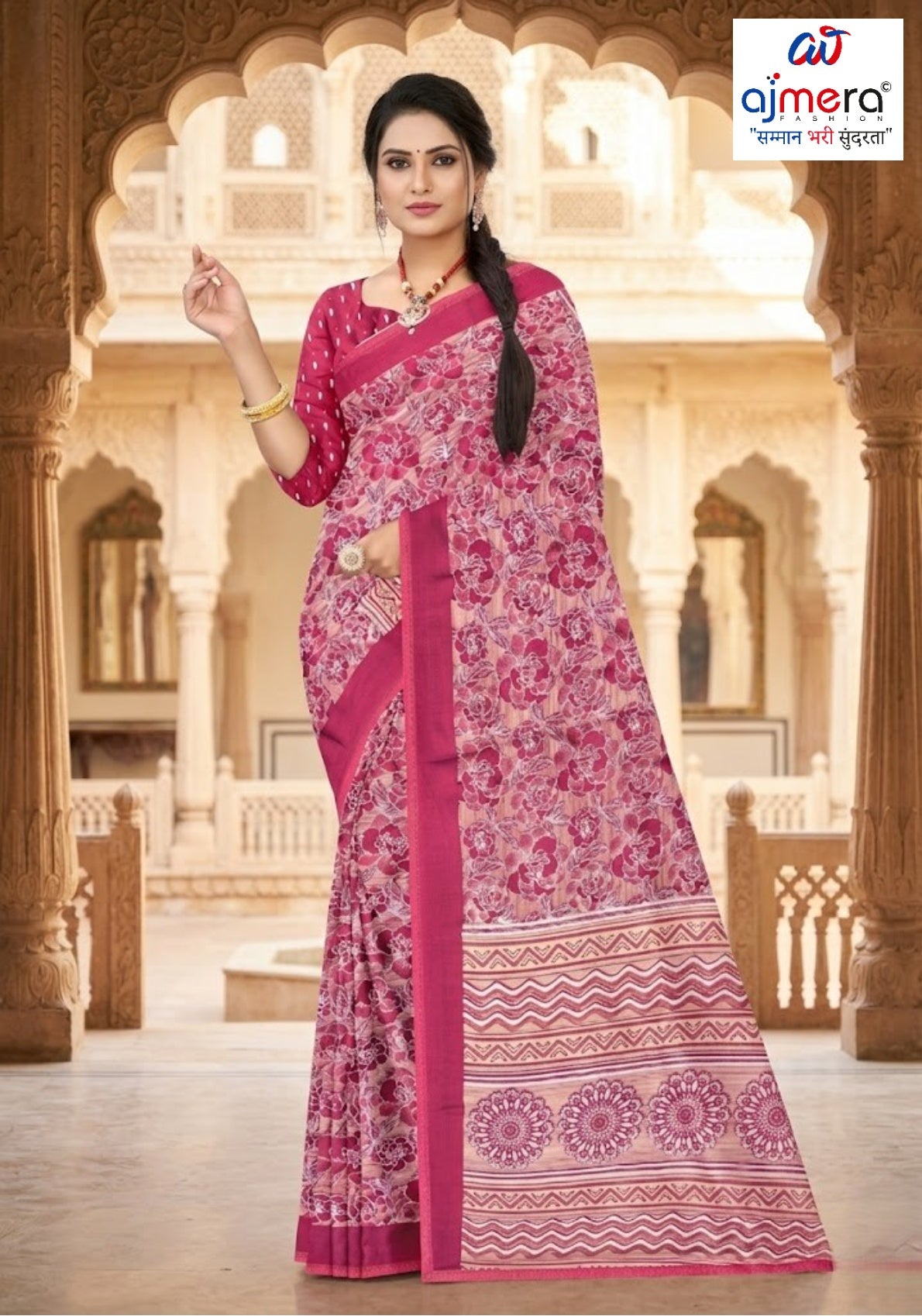 Designer Printed Saree without Blouse for Special Occasions | GLC-DIL LAGGI