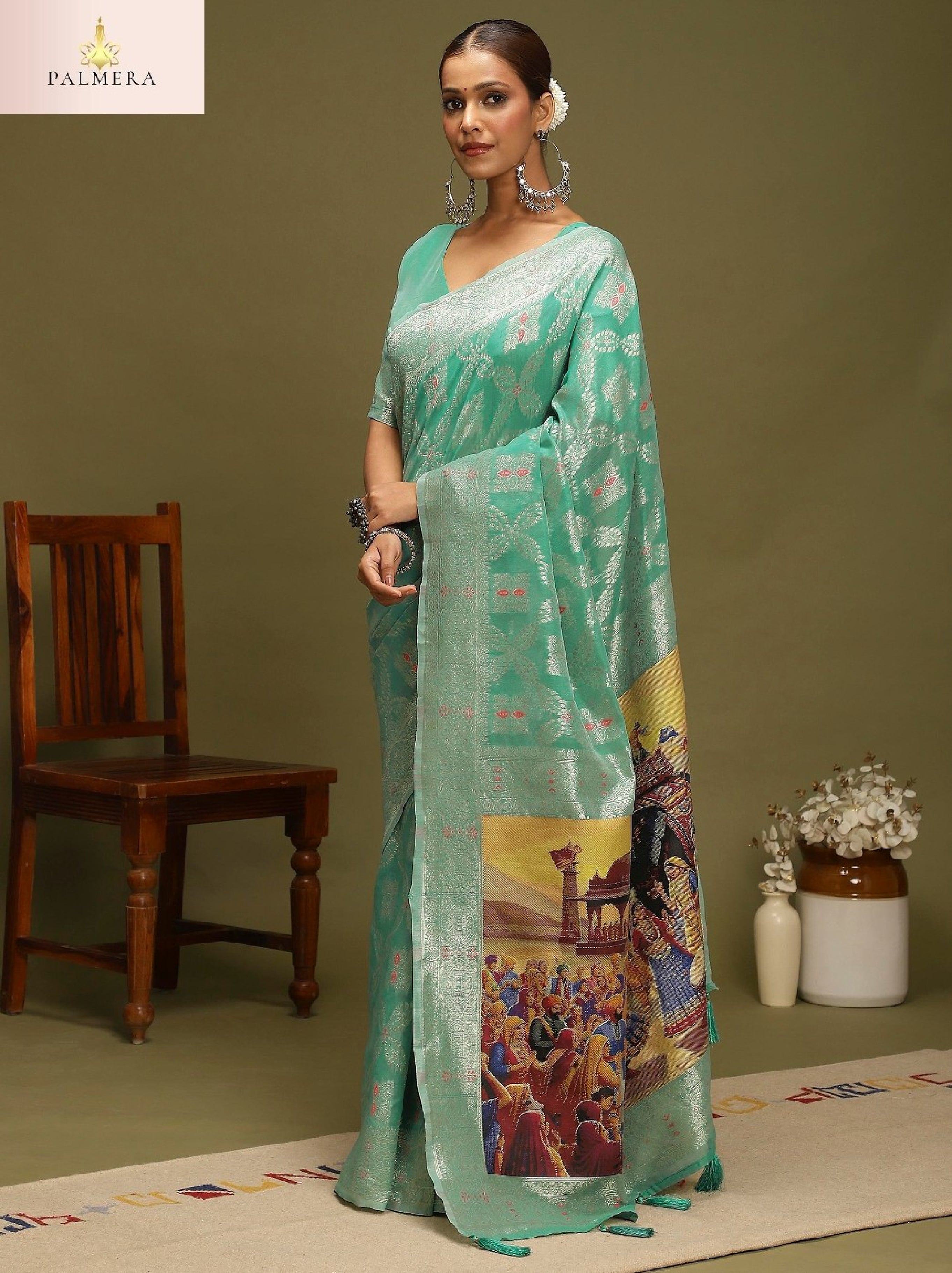 Palmera Saree Wholesaler and Palmera Saree Supplier | ALL-VANAYA-08