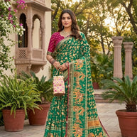 Exclusive Printed Saree with Blouse Piece for Elegant Ethnic Look | VDT-ZOYA BRASSO-32