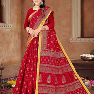 Handloom Cotton Saree with Without Blouse for Premium Ethnic and Traditional Wear | MSS-SHIV ROSE COTTON