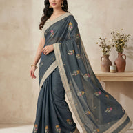 Apricot Khadi Saree with Blouse for Premium Ethnic and Designer Wear | ALL-APRICOT-460