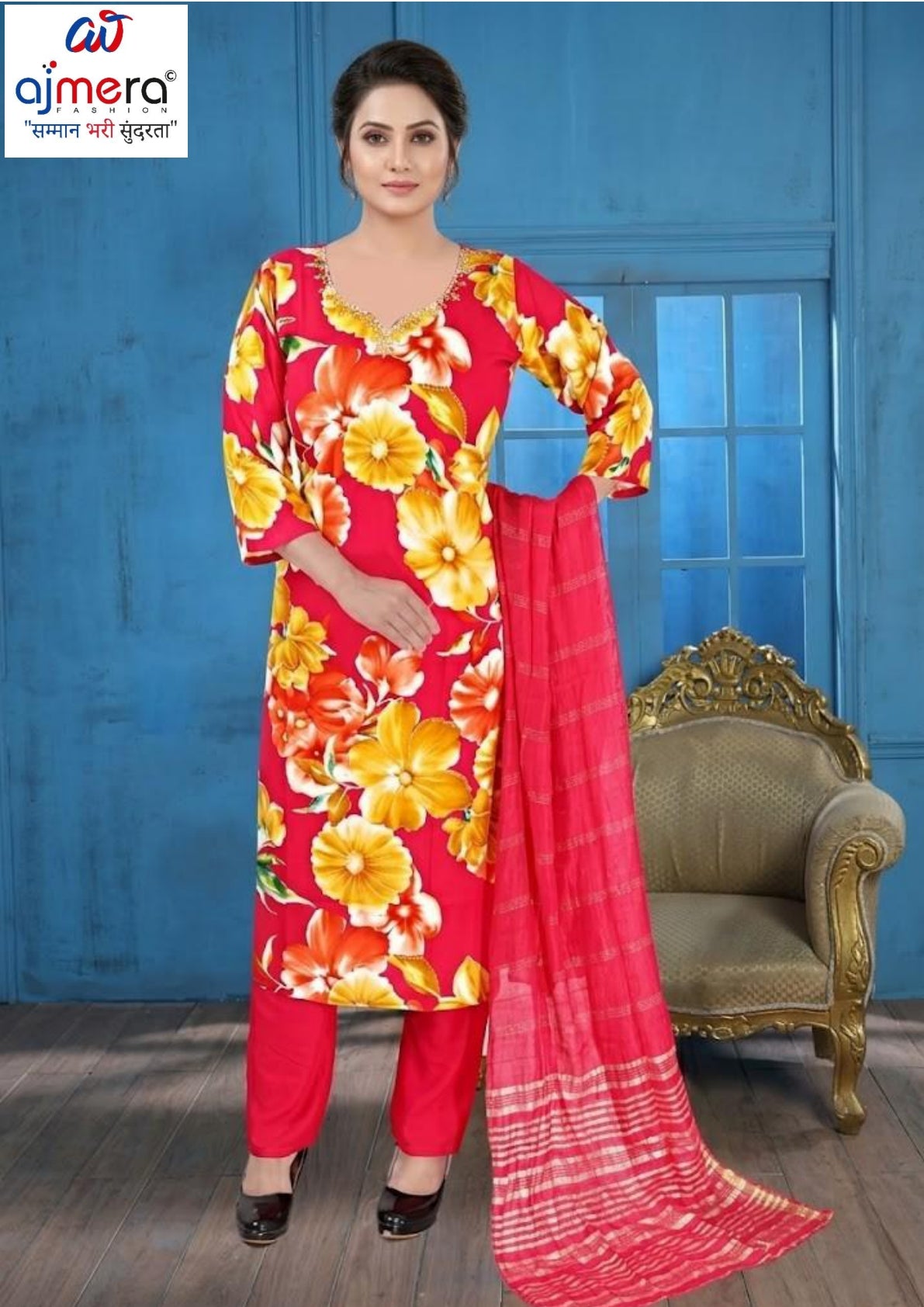 Plus Size Designer Kurti Set for Women | KRJ-PRIYANSHI