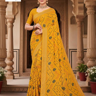 Trendy Printed Saree with Blouse Piece for Women’s Ethnic Wardrobe | GPT-GURUDEV