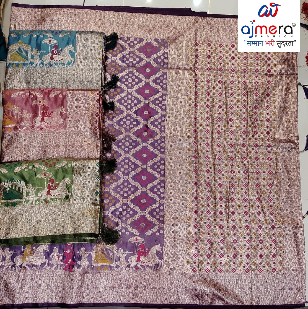 Classic Jacquard Silk Saree with Blouse Piece for Elegant Traditional Look | HLO-RAJSHREE-25