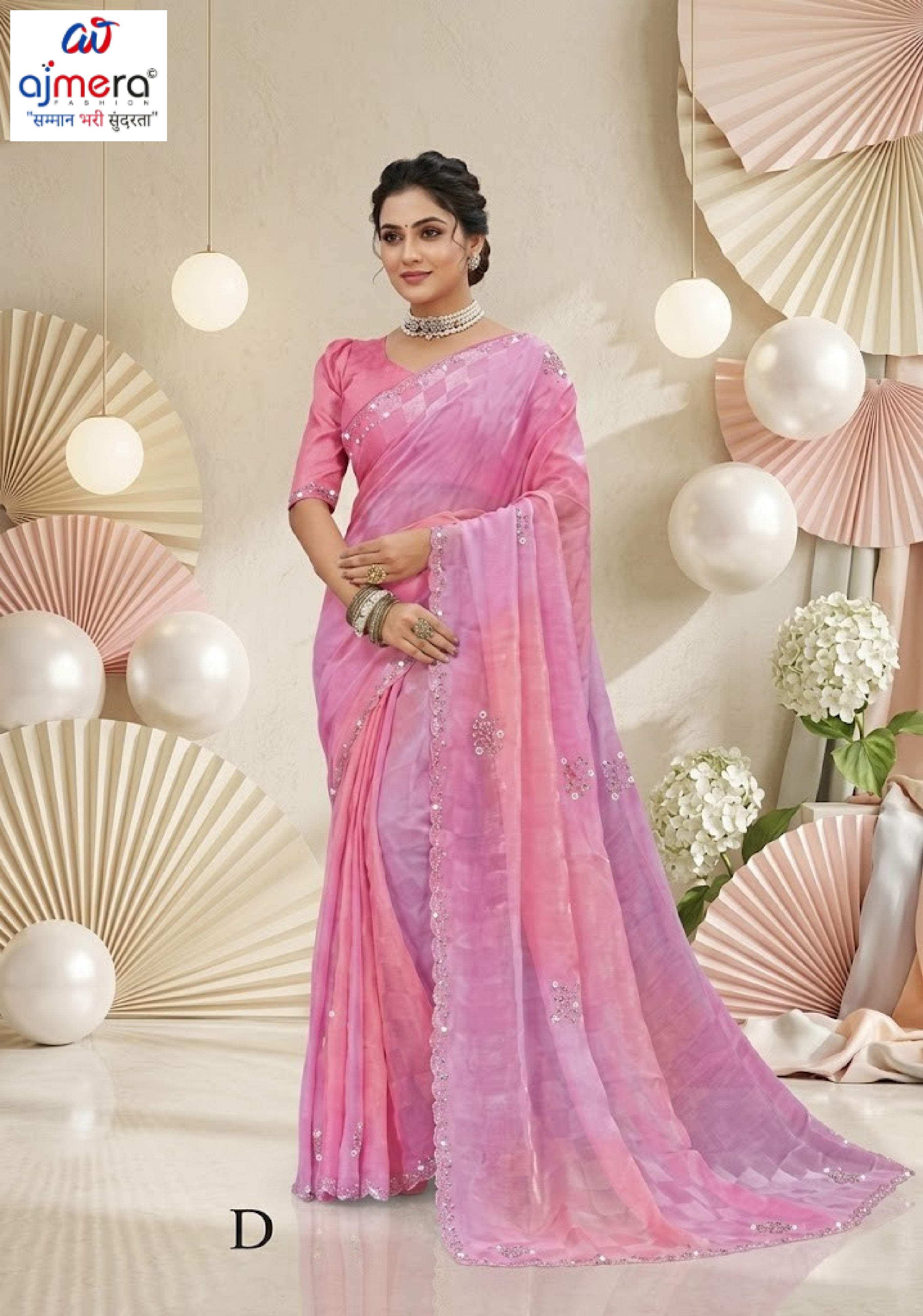 Chic Printed Saree with Blouse Piece for Sophisticated Ethnic Style  | RDD-BHUMIKA