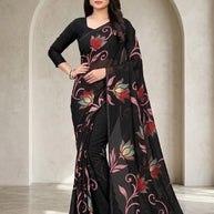 Fashionable Printed Saree with Blouse Piece for Festive Collection | SSR-PRIYATAMA