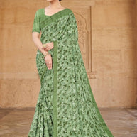 Stylish Printed Saree with Blouse Piece for Traditional Celebrations  | GLC-NIRALI