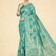 Designer Jacquard Silk Saree with Blouse Piece for Traditional Occasions | TUL-PREM PAKHI SILK VOL-06