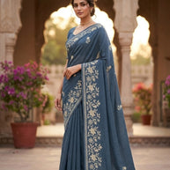 Graceful Printed Saree with Blouse Piece for Modern Ethnic Fashion | SSR-BUGGATTI