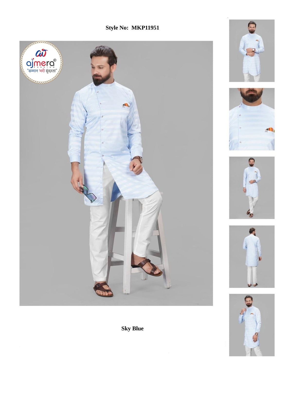 Premium Men's Kurta & Payjama for Wedding & Festive Wear | SNA-MKP11951