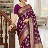 Classic Jacquard Silk Saree with Blouse Piece for Elegant Traditional Look | TUL-CLEAR SILK VOL-01