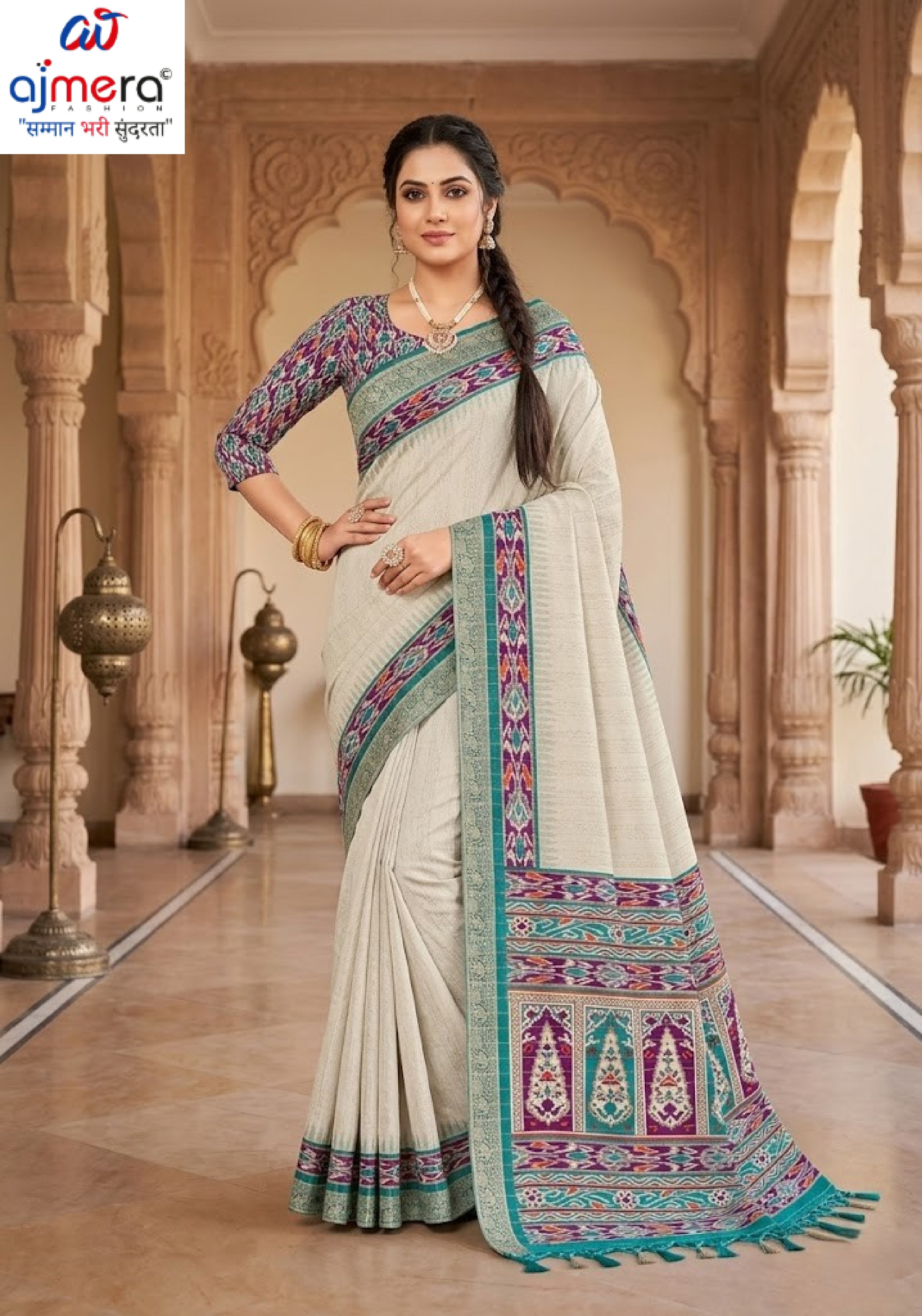 Exclusive Printed Saree with Blouse Piece for Elegant Ethnic Look  | PUS-JALPARI-6