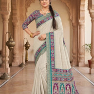 Exclusive Printed Saree with Blouse Piece for Elegant Ethnic Look  | PUS-JALPARI-6