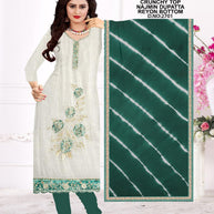 Premium Crunchy Unstitched Suit Set | KVF-BARFI