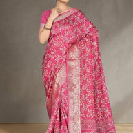 Fashionable Printed Saree with Blouse Piece for Festive Collection | VER-NEELAM-43545