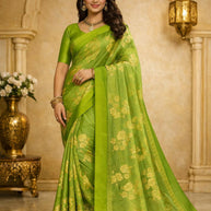 Trendy Printed Saree with Blouse Piece for Women’s Ethnic Wardrobe  | RDD-RUHANI