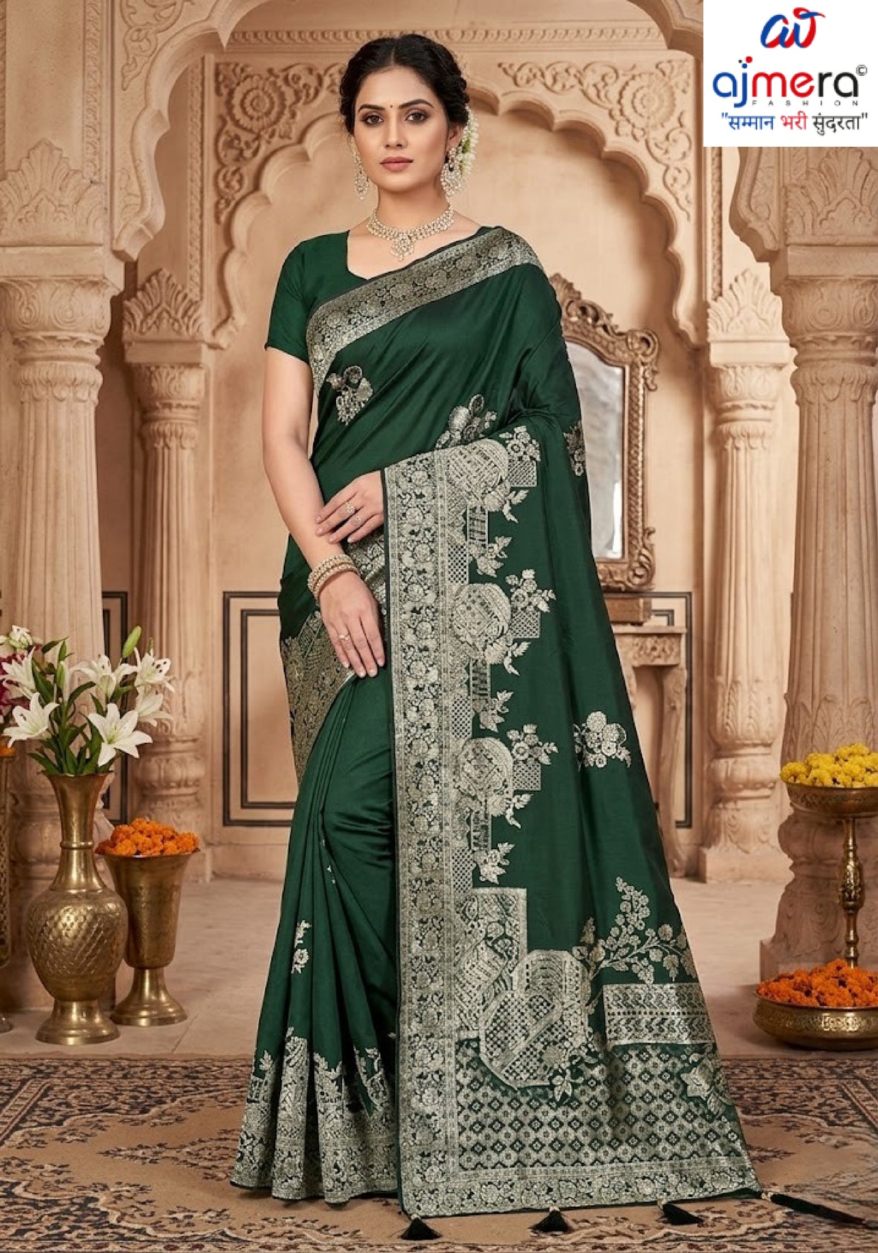 Traditional Jacquard Silk Saree With Blouse Piece | TUL-HUMJOLI SILK VOL-24