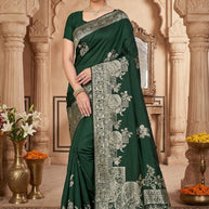 Traditional Jacquard Silk Saree With Blouse Piece | TUL-HUMJOLI SILK VOL-24
