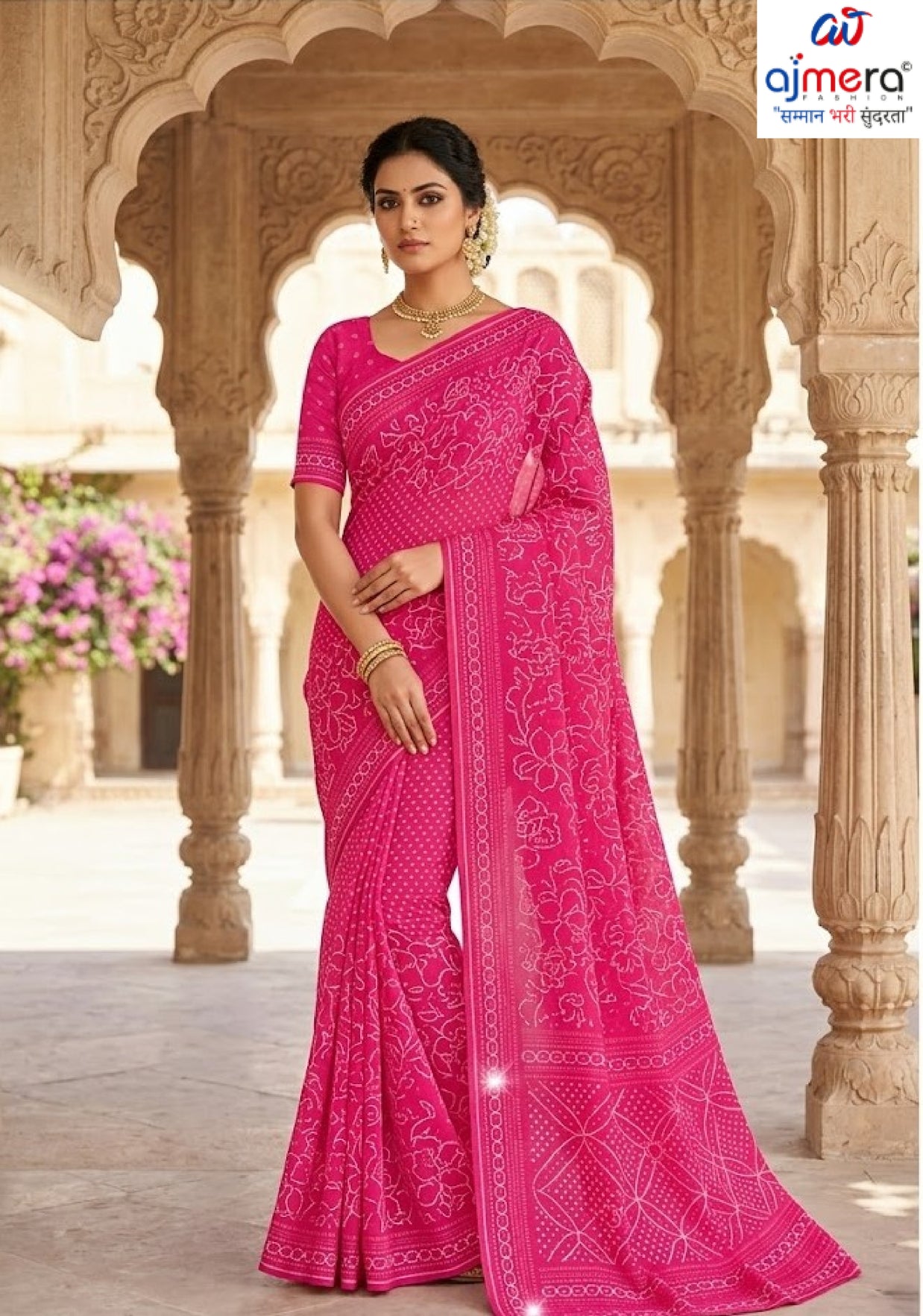 Graceful Printed Saree with Blouse Piece for Modern Ethnic Fashion | SSR-FESTIVAL