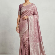 Ethnic Charm Jacquard Silk Saree With Blouse Piece | MRF-ROYALY