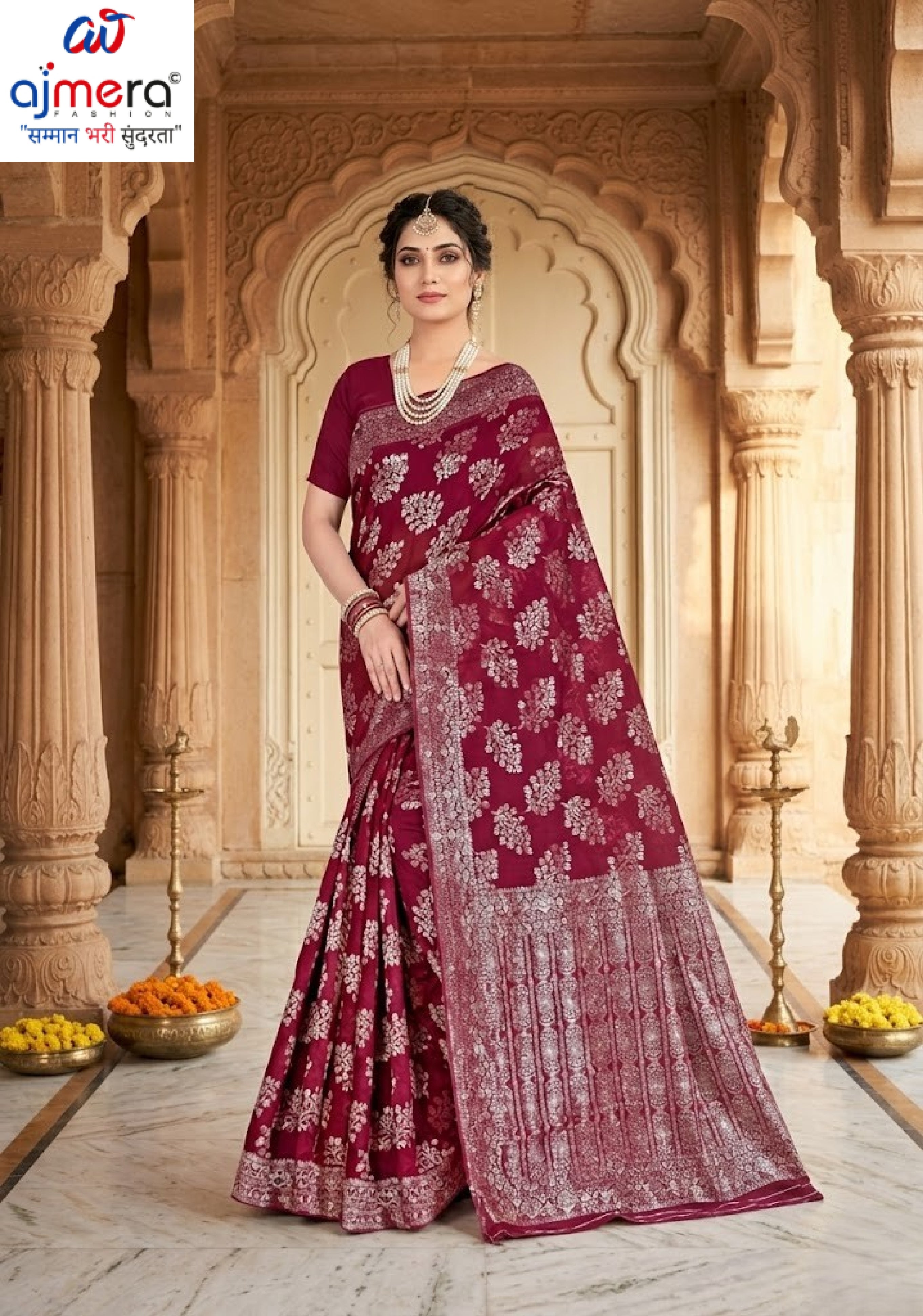 Sophisticated Rapier Silk Matching Saree With Blouse Piece | DBU-SHILPA QUEEN