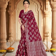 Sophisticated Rapier Silk Matching Saree With Blouse Piece | DBU-SHILPA QUEEN