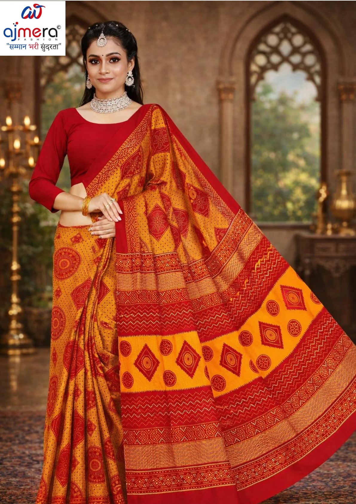 Handloom Cotton Saree with Without Blouse for Premium Ethnic and Traditional Wear | DS-CHIKU BANDHANI