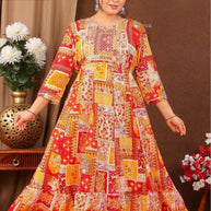 Designer Rayon Kurti for Women | JNF-GHERA KURTI RAYON