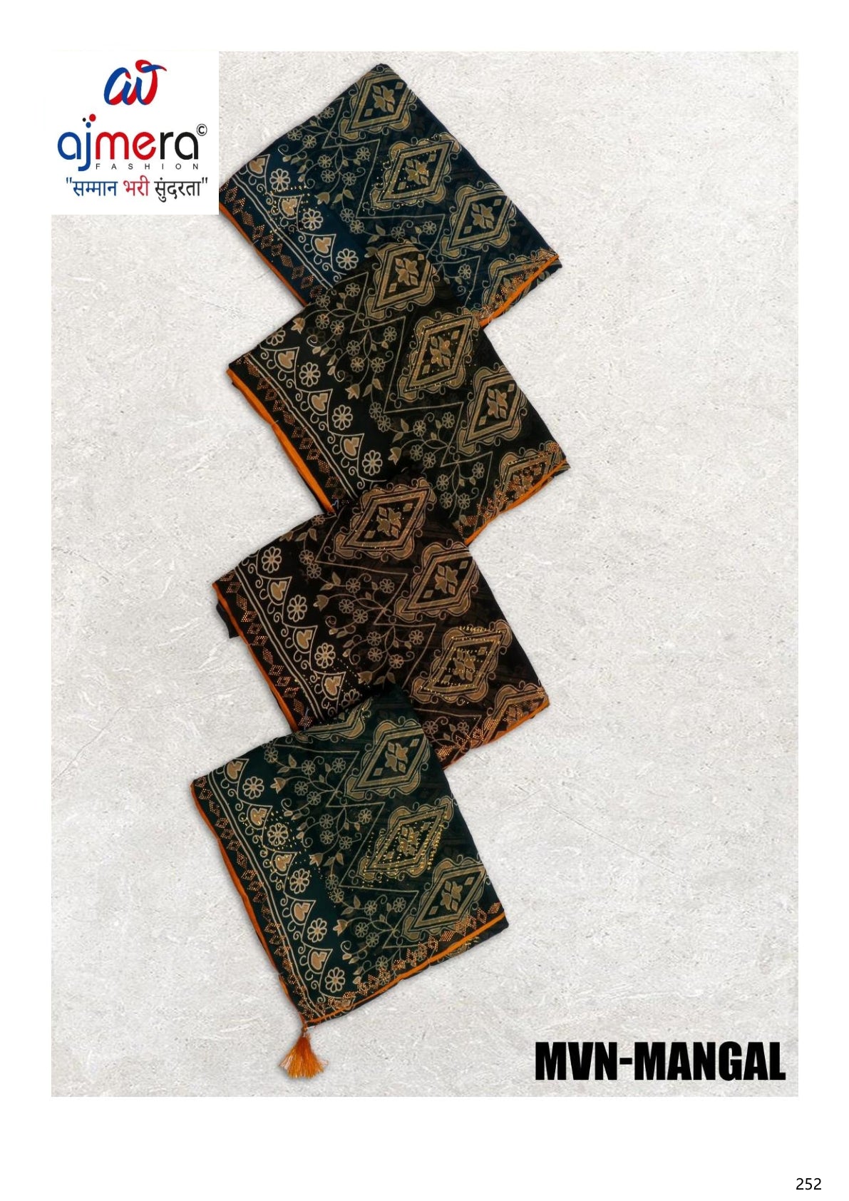 Weightless Print Loose Saree with Blouse for Premium Ethnic and Traditional Wear | MVN-MANGAL