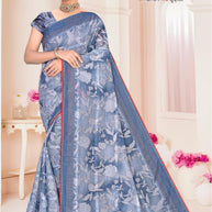 Designer Printed Saree with Blouse Piece for Special Occasions  | SNR-PATRIKA