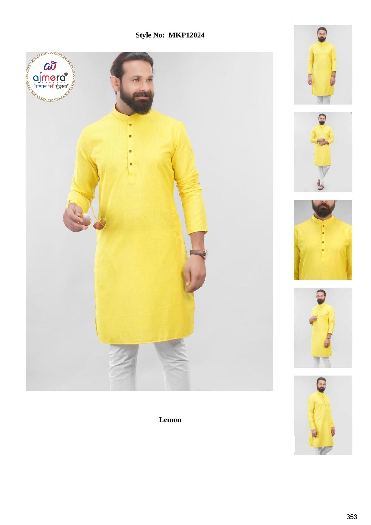 Premium Men's Kurta & Payjama for Wedding & Festive Wear | SNA-MKP12024