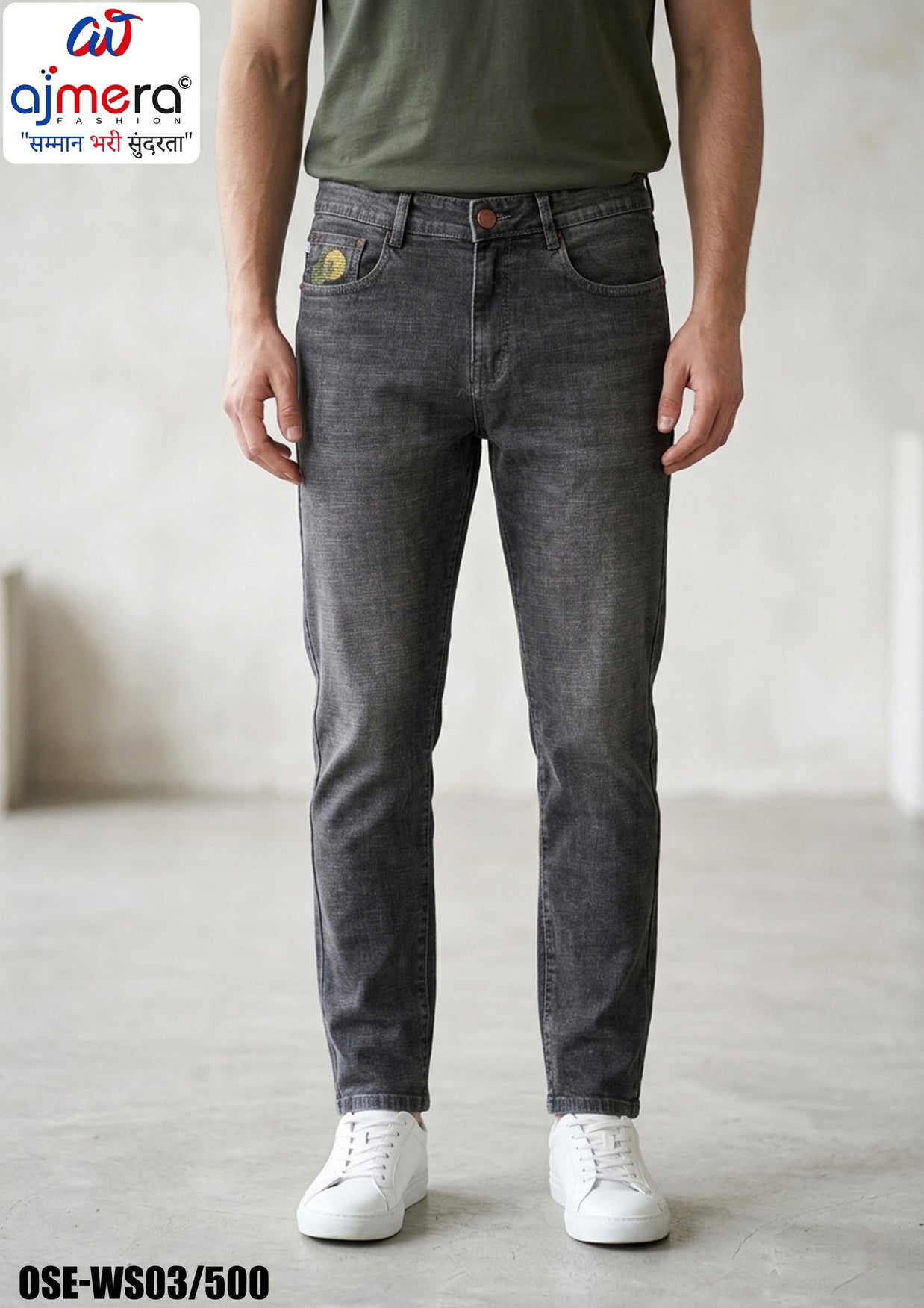 Premium Men's Denim Jeans for Casual & Everyday Wear | OSE-WS03/500
