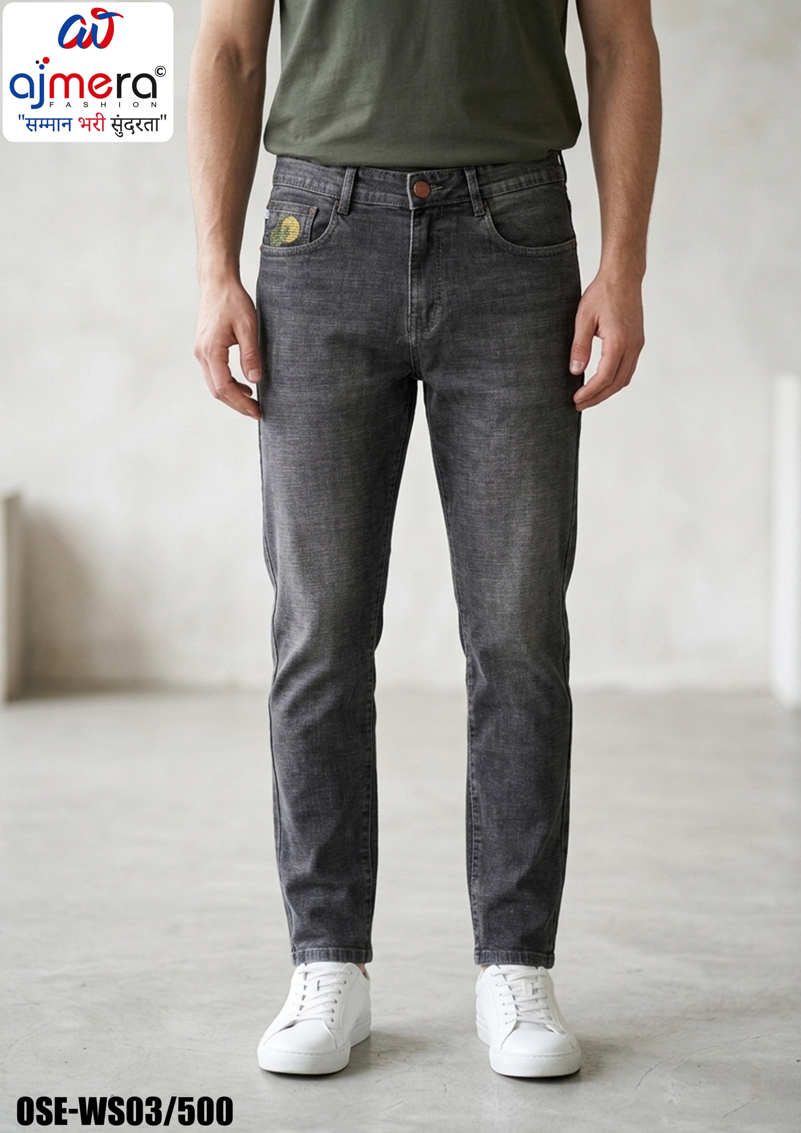 Premium Men's Denim Jeans for Casual & Everyday Wear | OSE-WS03/500