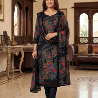 Royal Jam Satin Unstitched Suit Set | KVV-MAHARANI VOL-175