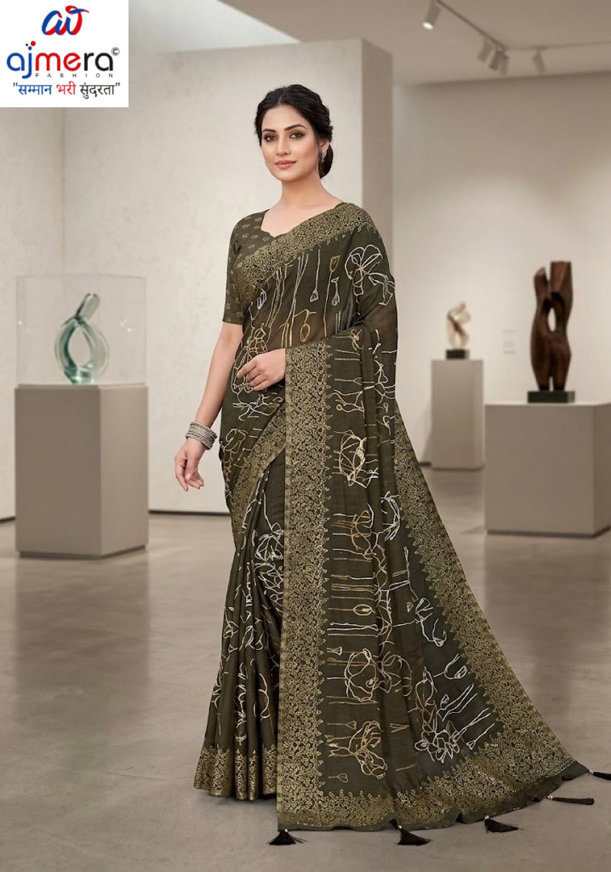 Fashionable Printed Saree with Blouse Piece for Festive Collection  | RDD-SHUBHKALA VOL-02