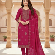 Premium Designer Unstitched Suit Set | KVF-PRINDA