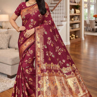 Designer Jacquard Silk Saree with Blouse Piece for Traditional Occasions | TUL-CLEAR SILK VOL-20