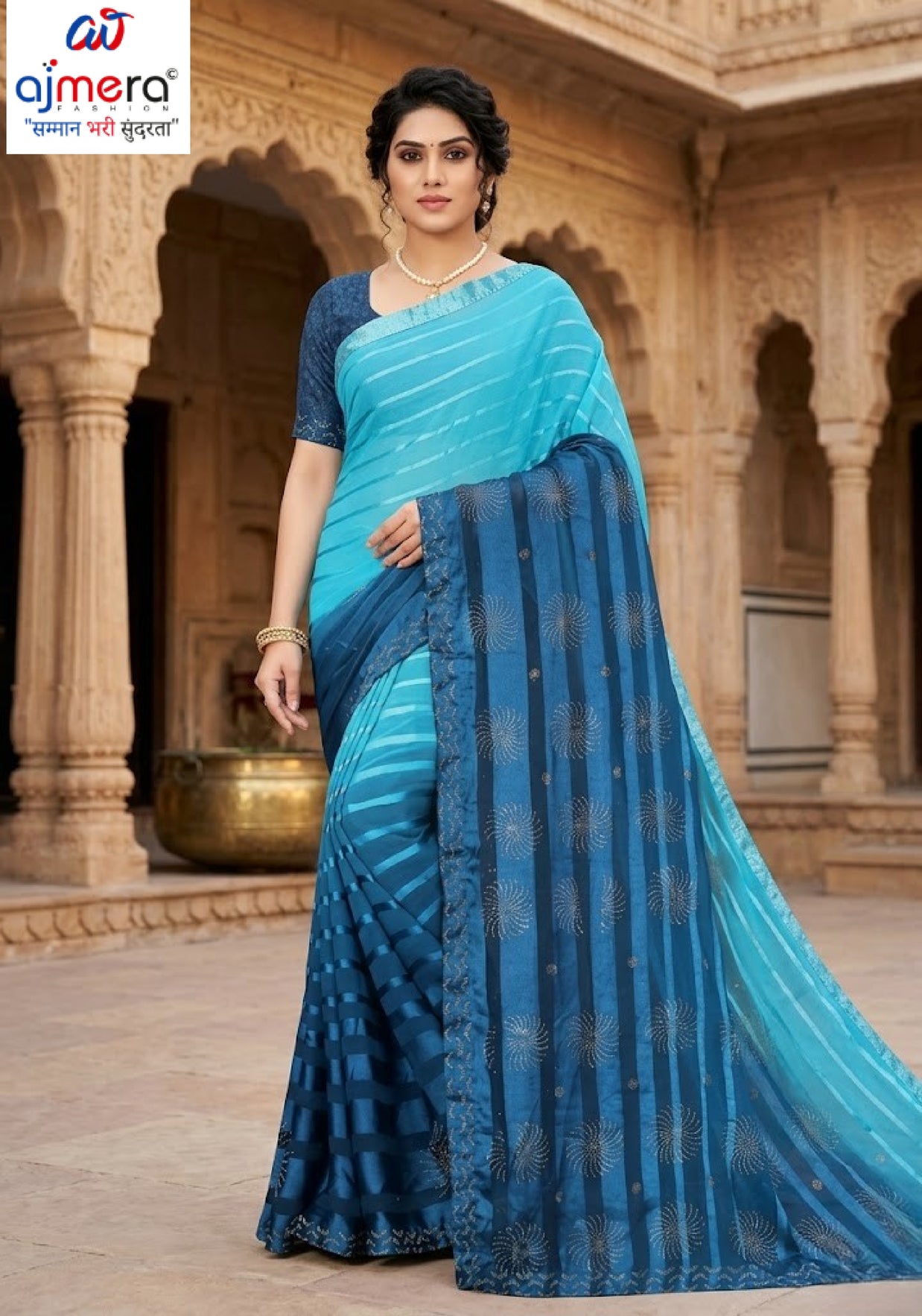 Dyed Matching Saree Bulk Supplier with Blouse Piece for Premium Ethnic and Traditional Wear | RAL-DATA