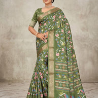 Trendy Printed Saree with Blouse Piece for Women’s Ethnic Wardrobe | RDD-VARSHINI VOL-09