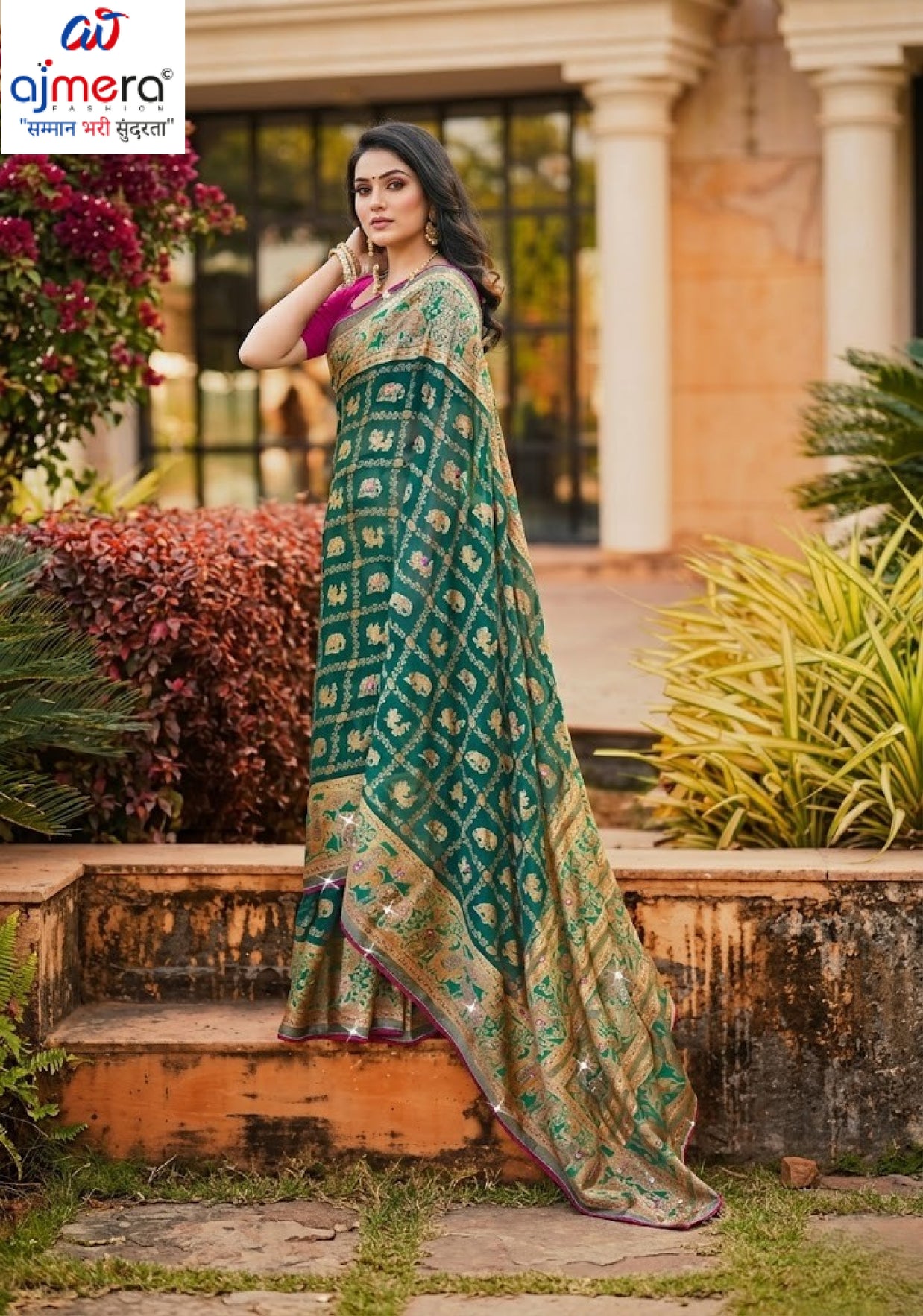 Trendy Printed Saree with Blouse Piece for Women’s Ethnic Wardrobe | VDT-TESLA BRASSO-02