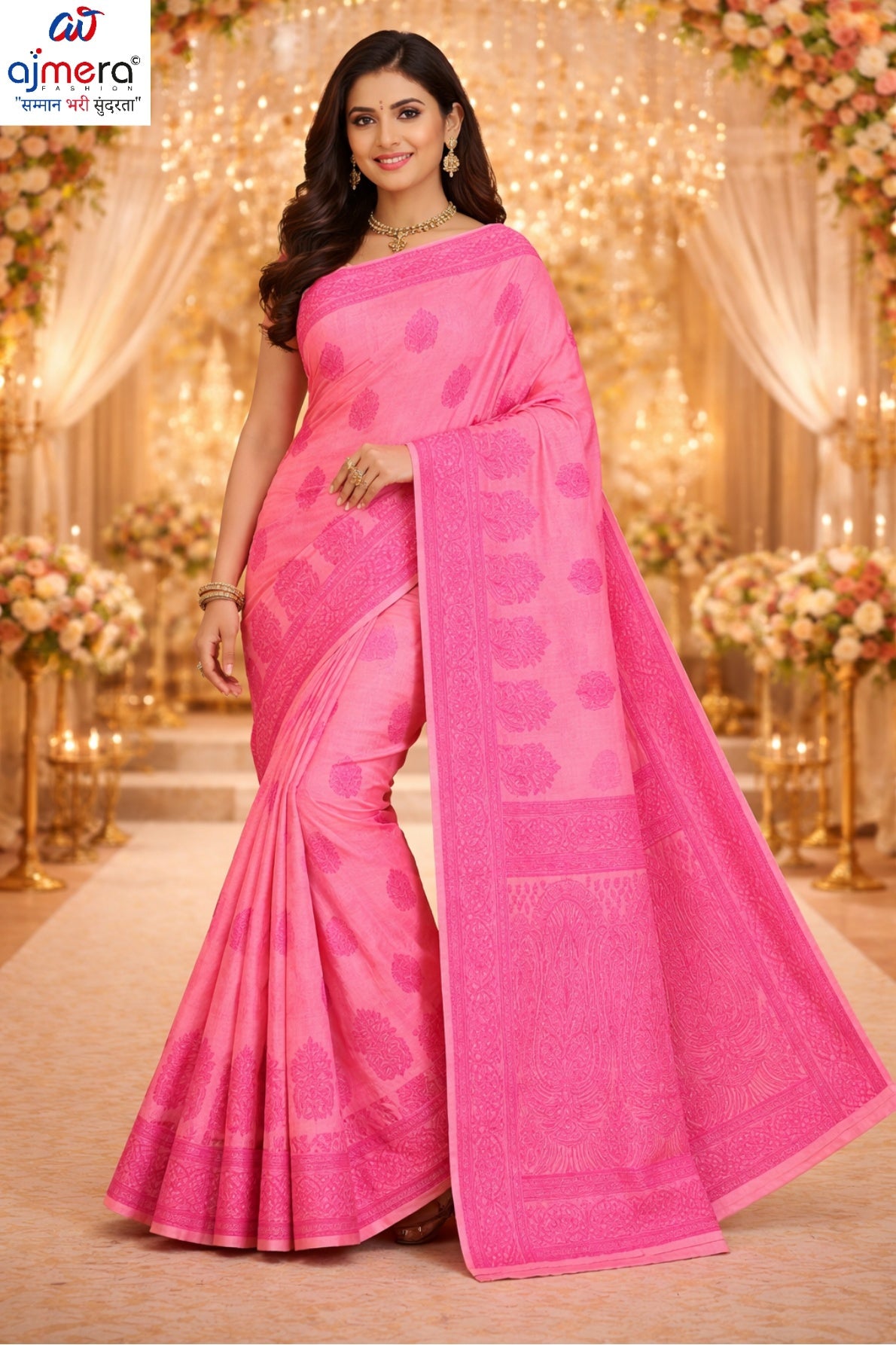 Wedding Rapier Silk Matching Saree With Blouse Piece | DBU-MISS GUNJAN VOL-2