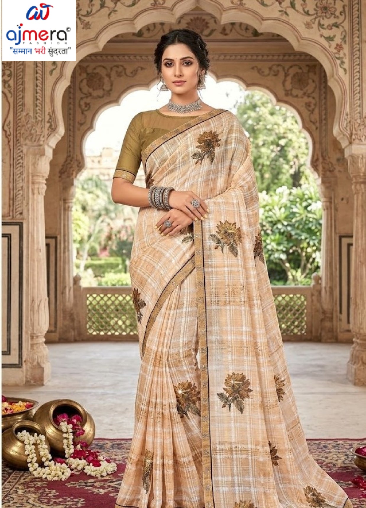 Chic Printed Saree with Blouse Piece for Sophisticated Ethnic Style | PRM-BALI