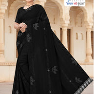 Dyed Matching Saree Supplier with Blouse Piece for Premium Ethnic and Traditional Wear | RAL-SONALI