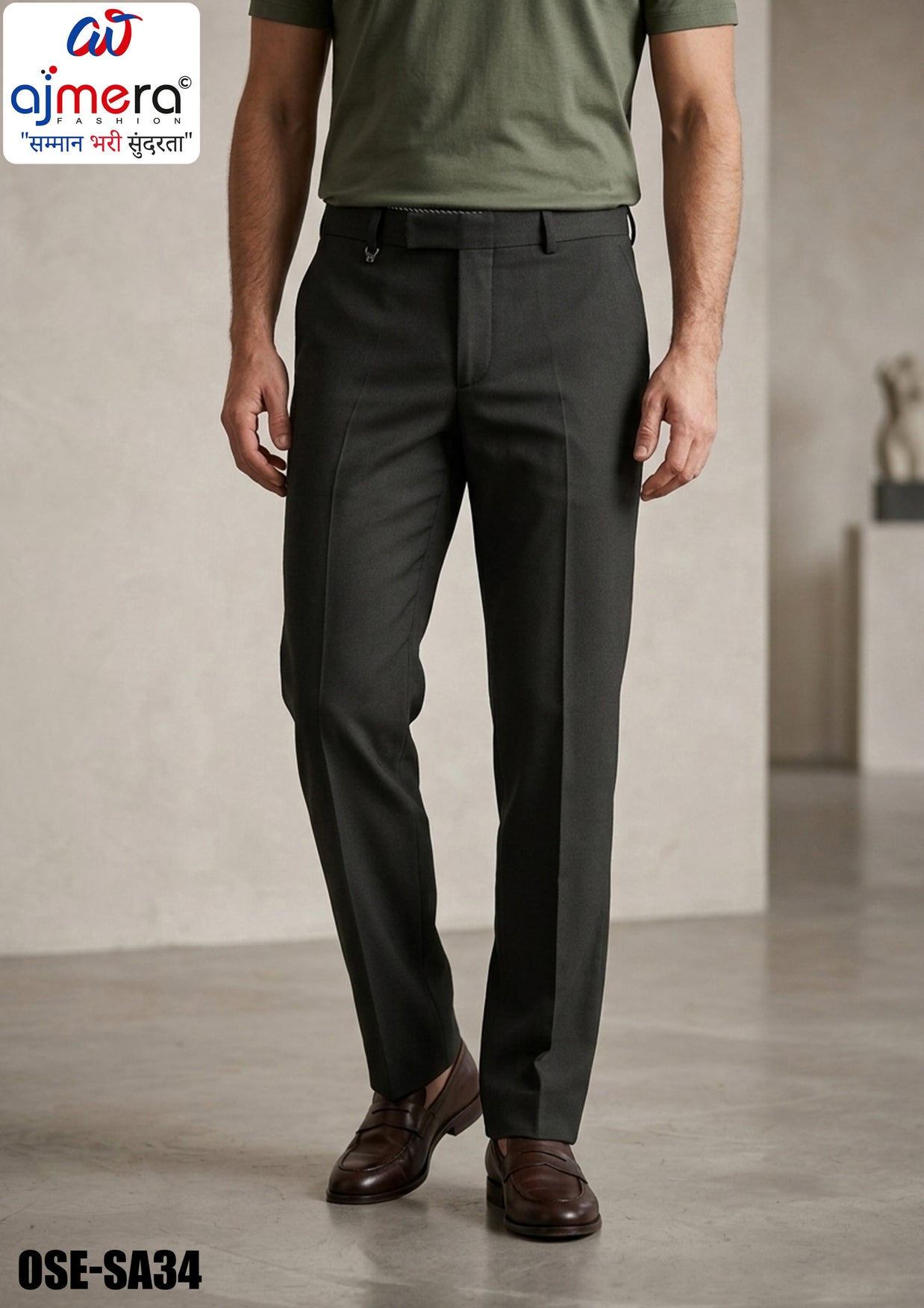 Premium Men's Formal Pant for Office & Business Wear | OSE-SA34