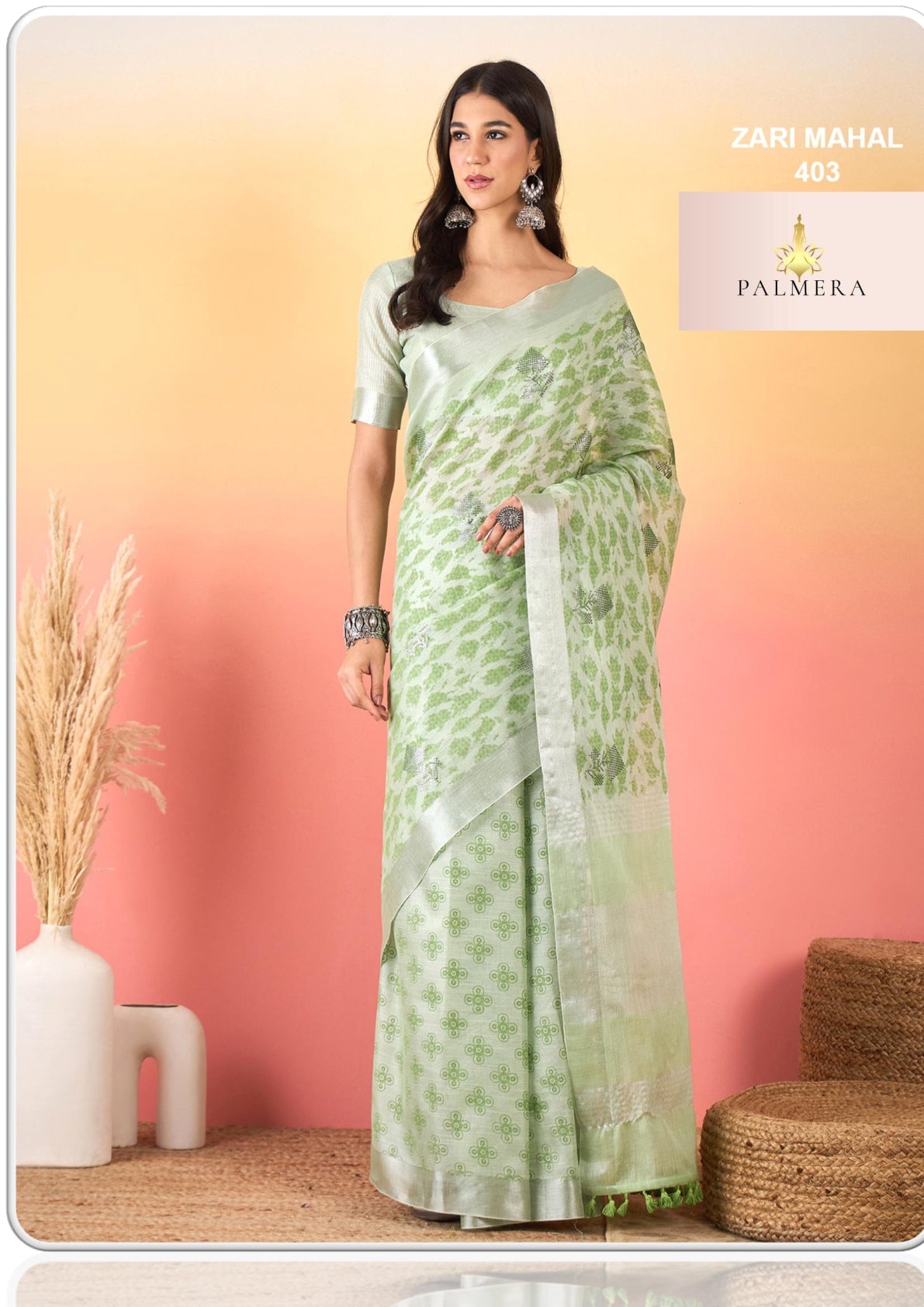 Palmera Saree Manufacturer and Palmera Saree Supplier | ALL-ZARI MAHAL VOL-04